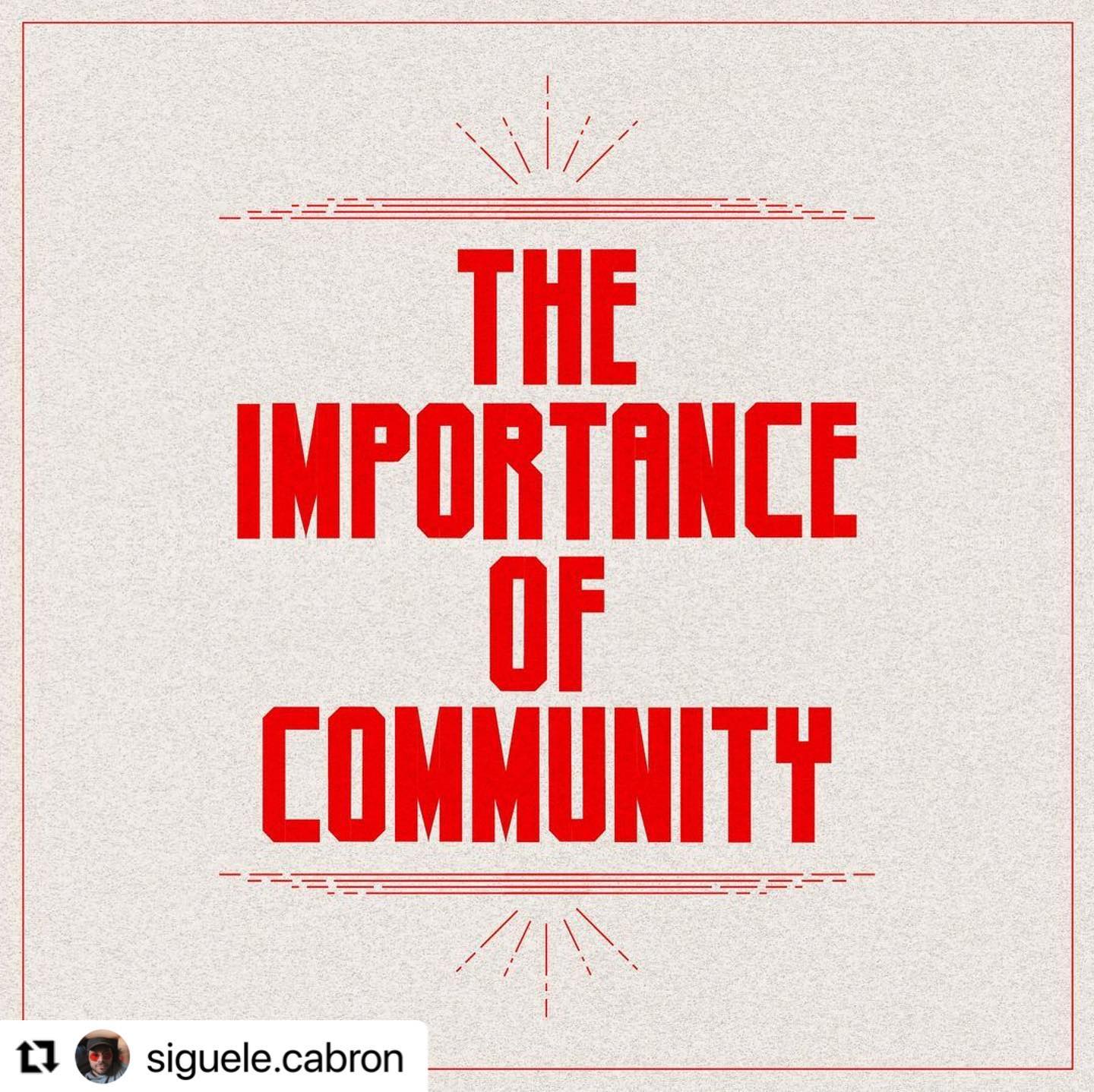 The Importance of Community